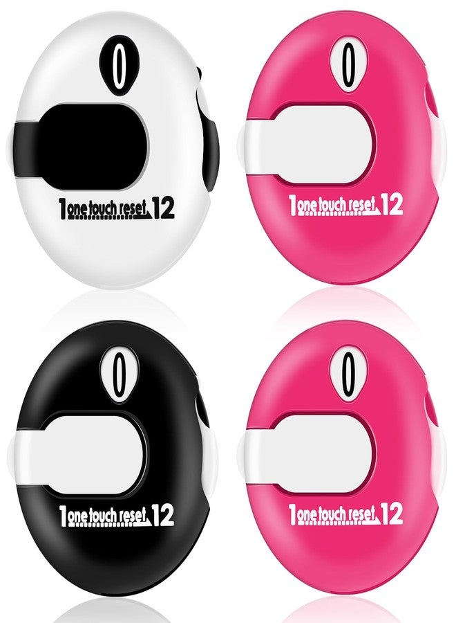 Frienda 4 Pcs Golf Score Counter 1.2 Inch Touch Reset Golf Stroke Counter Clicker with Clip Mini Compact Score Tracker Attachment for Women Men Golfers Scorekeeper Gloves - Image 1